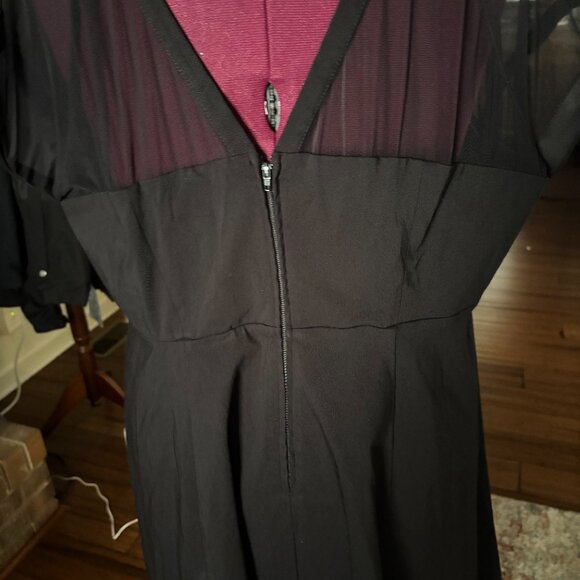 TORRID BLACK DRESS SZ 26 PARTY DRESS HOLIDAY DRESS SWING DRESS SIZE 4X PLUS SIZE - Picture 4 of 4